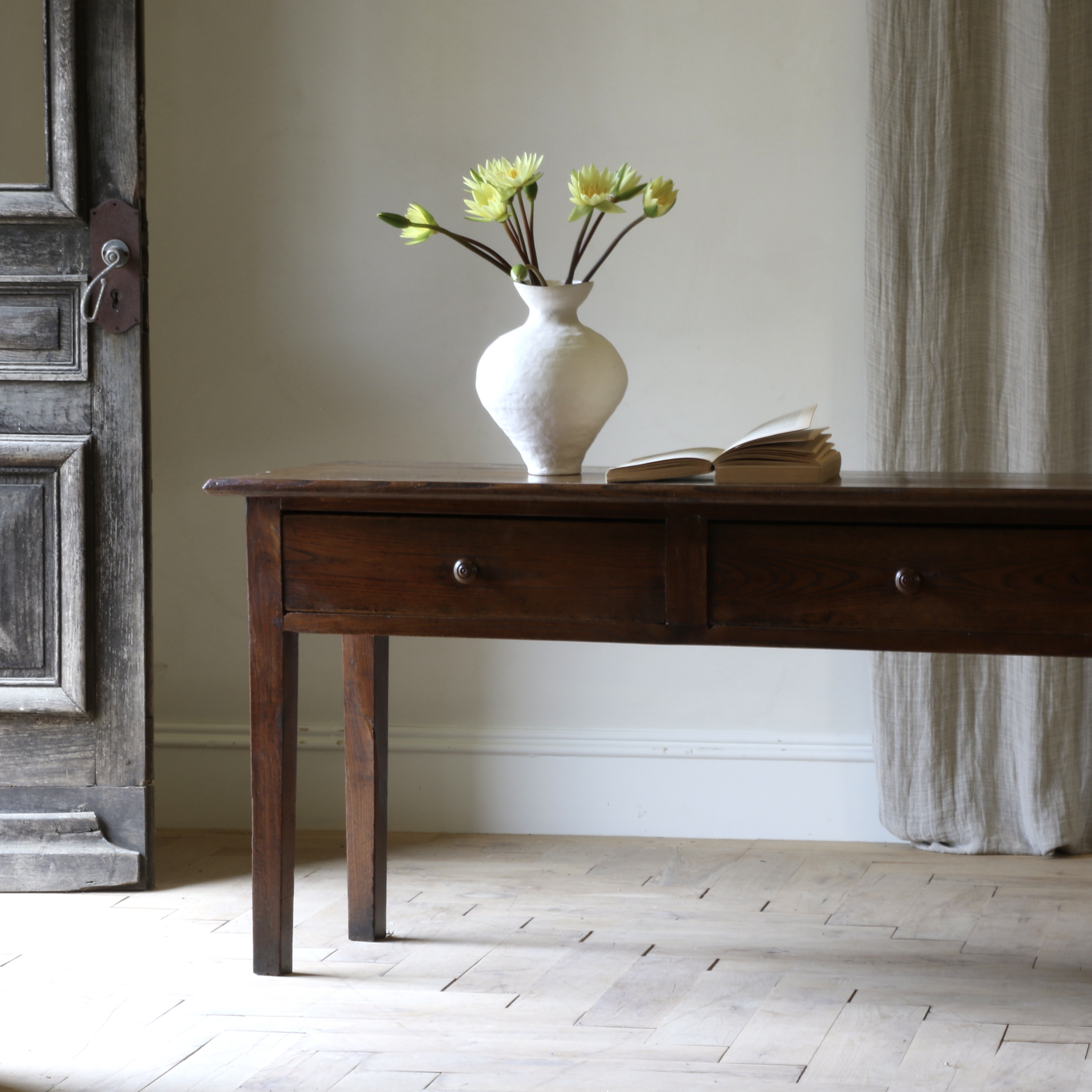 Two Drawer Side Table